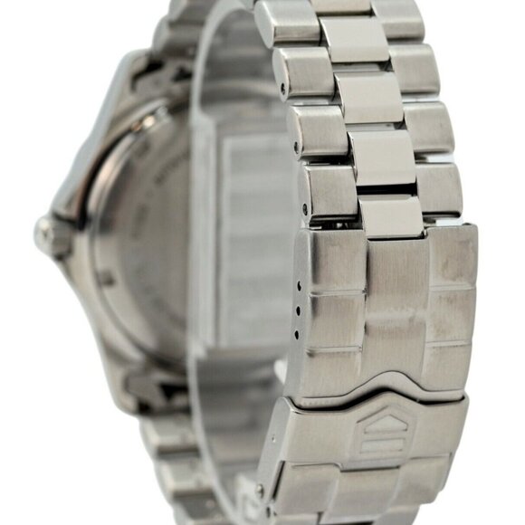 Vintage Men's 38mm Tag Heuer Automatic Gloss Black Dial Watch! Ref: WK2118-0! - Picture 6 of 10